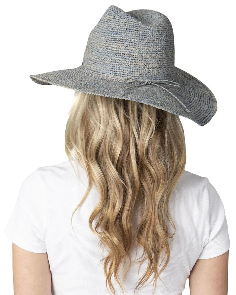 San Diego Hat Company San Diego Hat Company Marina Crochet Raffia Fedora 3