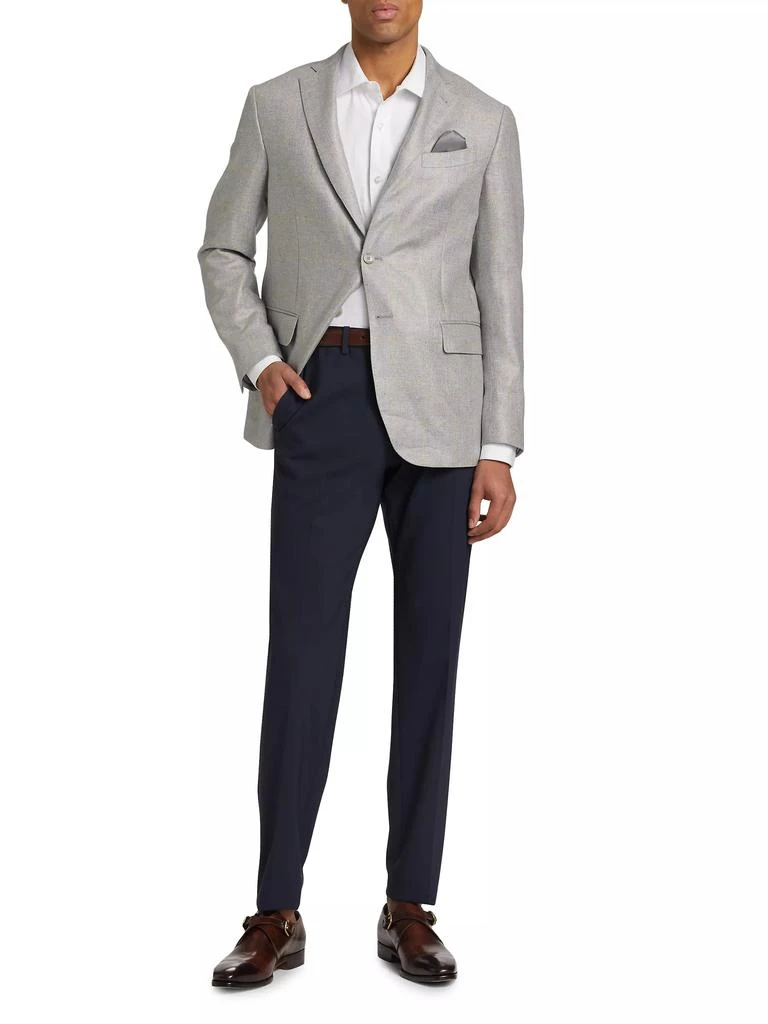 Saks Fifth Avenue COLLECTION Grid Wool Two-Button Sport Coat 2