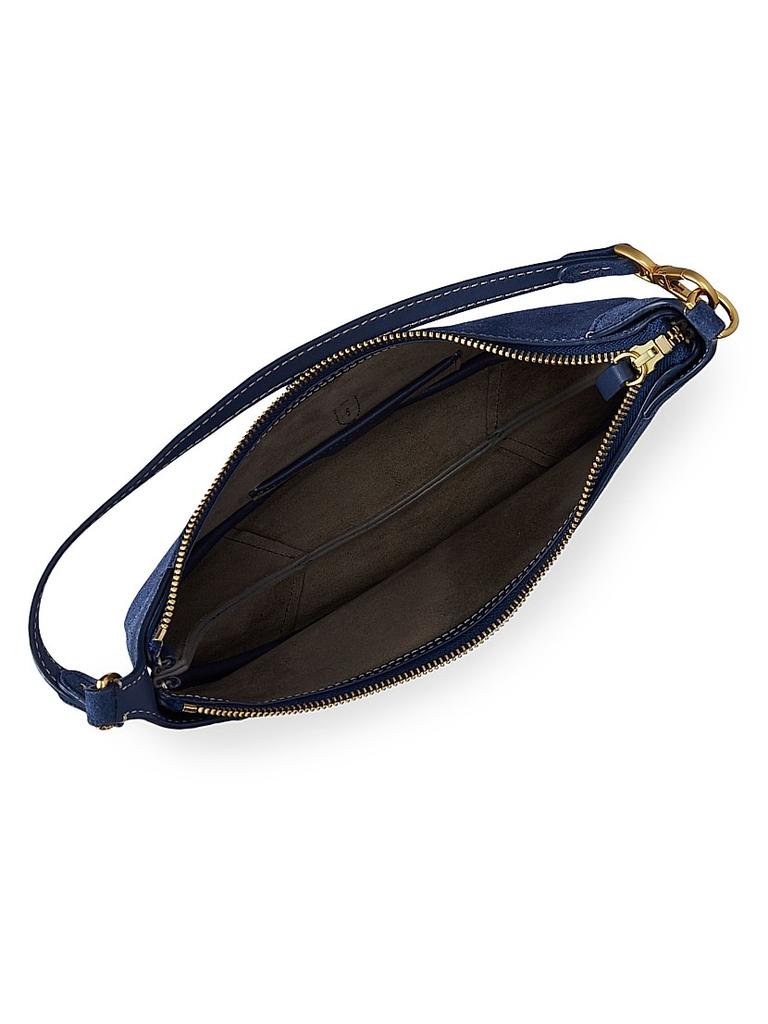Ralph Lauren Polo ID Suede Mini Shoulder Bag