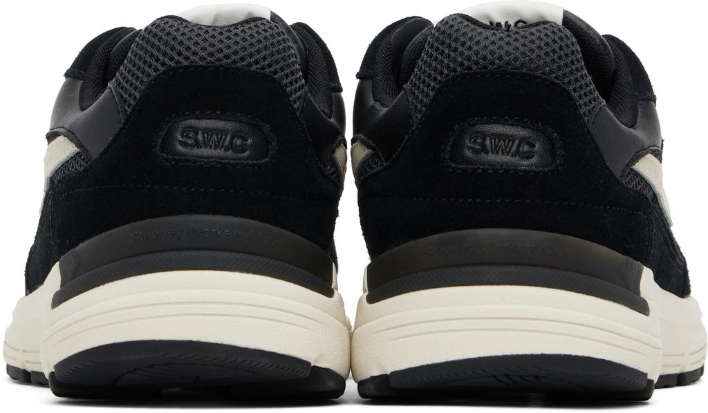 Stepney Workers Club Black Amiel S-Strike Suede Sneakers