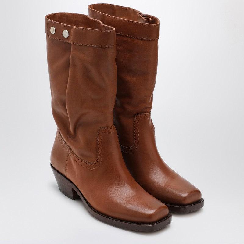 ロングブーツ ISABEL MARANT Beige Leather Felsa Angle Boots Isabel Marant BEIGE LEATHER FELSA ANGLE BOOTS - Boots