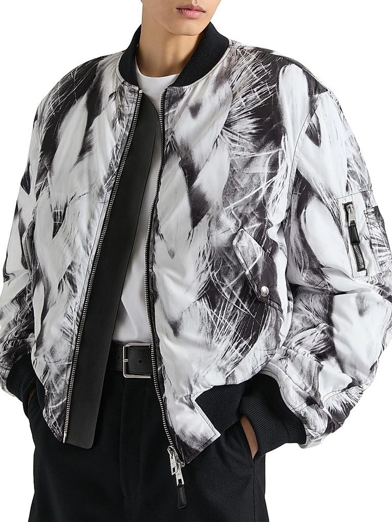 Givenchy Bomber Jacket in Taffetas with Hair Print 4