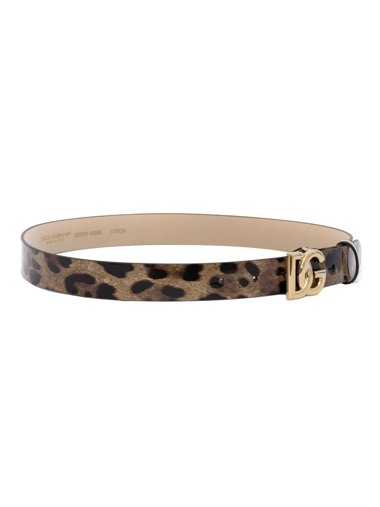 Dolce & Gabbana Kids Leopard Logo Plaque Belt – On Sale Now  display picture 3