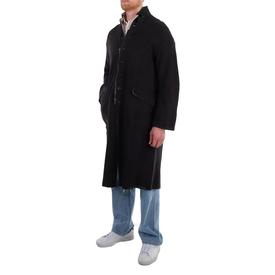 Viridi-Anne Men
s Gray Long Fulling Coat 2
