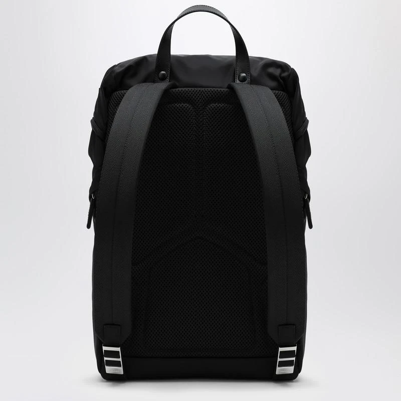 Prada Black Re-Nylon backpack with snap fastener 4