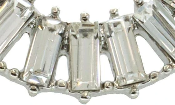 Panacea Baguette Crystal Teardrop Earrings 2