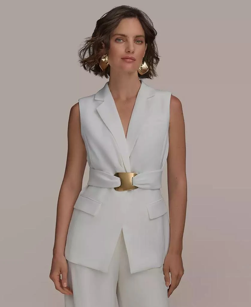 Donna Karan Women's Belted Vest 1