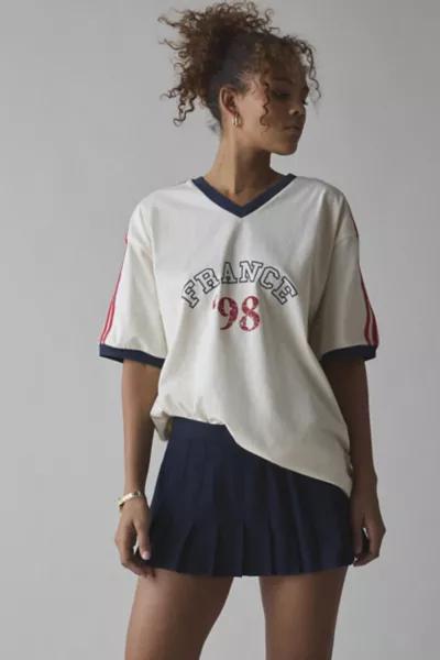 Urban Outfitters 1998 France Oversized V-Neck Jersey Tee