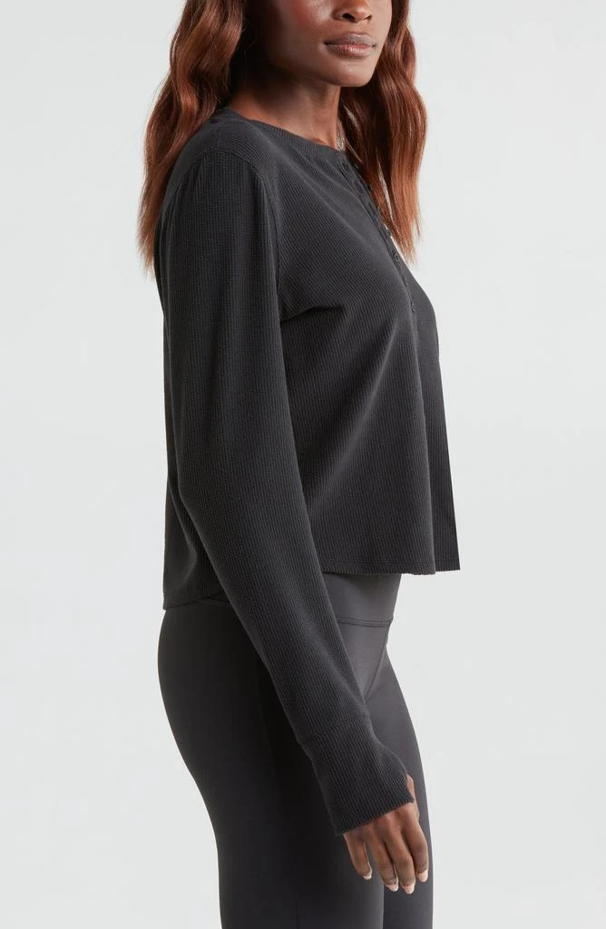 Zella Cozy Rib Henley 3