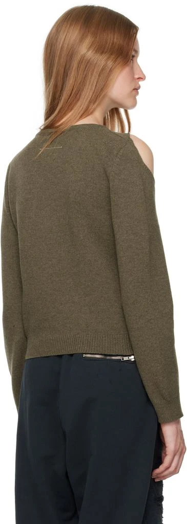 MM6 Khaki Cut Outs Sweater 3