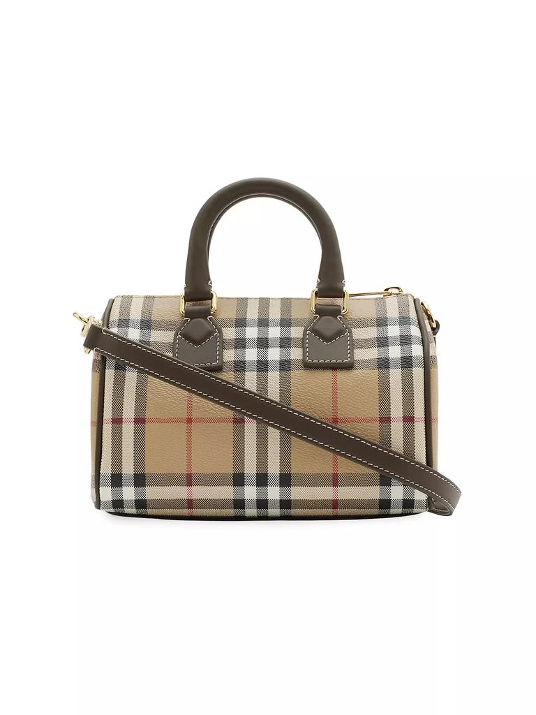 Burberry Mini Signature Check Bowling Bag 5