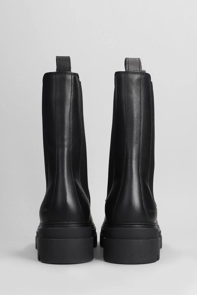 Tommy Hilfiger Combat Boots In Black Leather 4