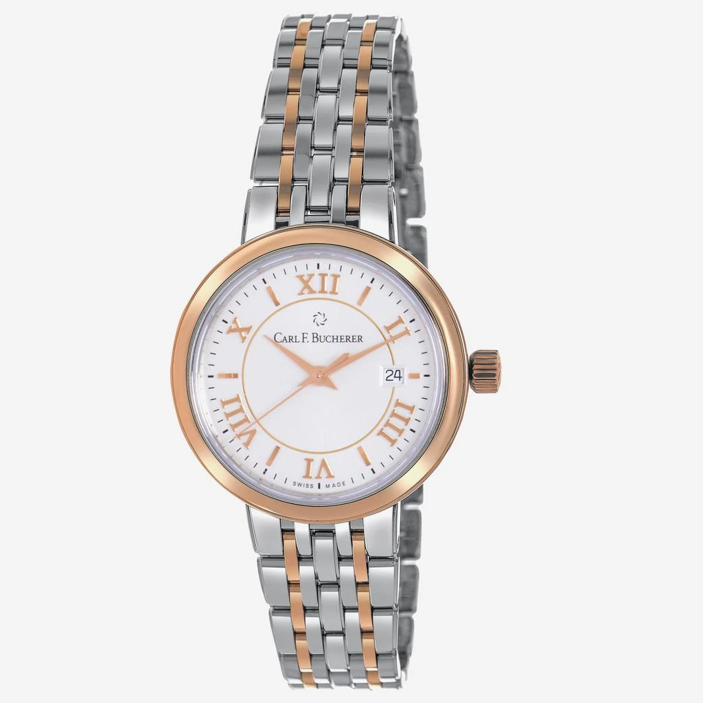 Carl F. Bucherer Carl F. Bucherer Adamavi Date 18K Rose Gold & Stainless Steel Quartz Women's Watch 00.10315.07.15.21 1