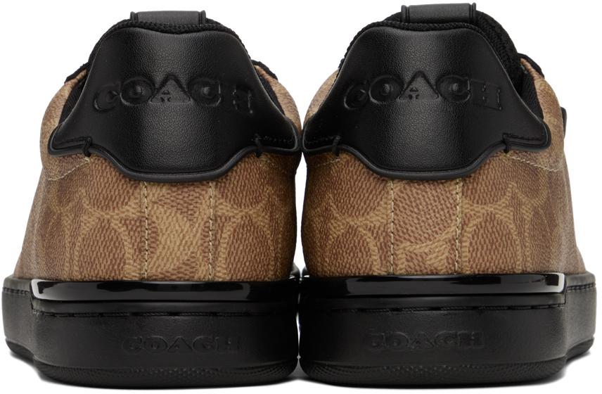 Coach 1941 Tan & Black Lowline Low Top Sneakers