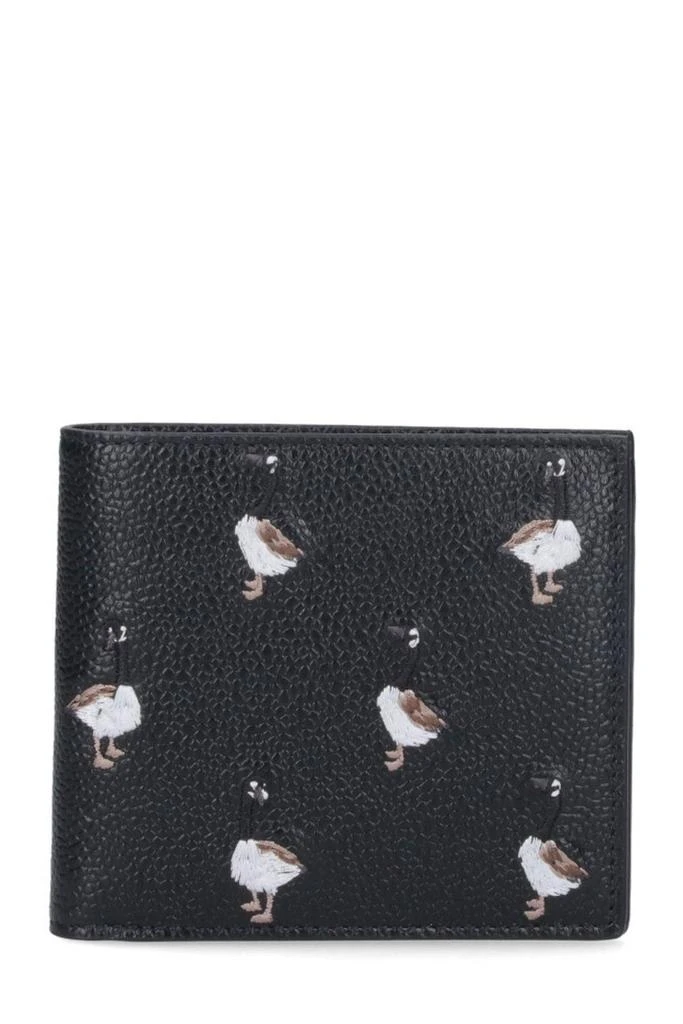 Thom Browne Thom Browne Embroidered Goose Textured Wallet 1