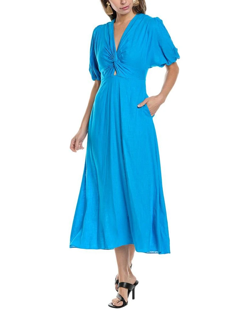 Diane von Furstenberg Majorie Linen-Blend Midi Dress 1