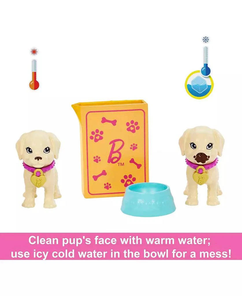 Barbie Doll and Accessories Pup Adoption Playset with Doll, 2 Puppies and Color-Change 4