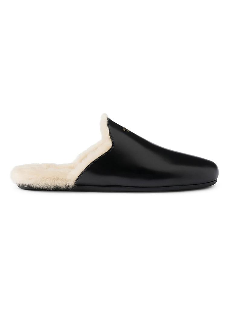 サンダル・ミュール PRADA SHEARLING FLATFORM MULES Prada Shearling Flatform Mules (PRADA/サンダル・ミュール