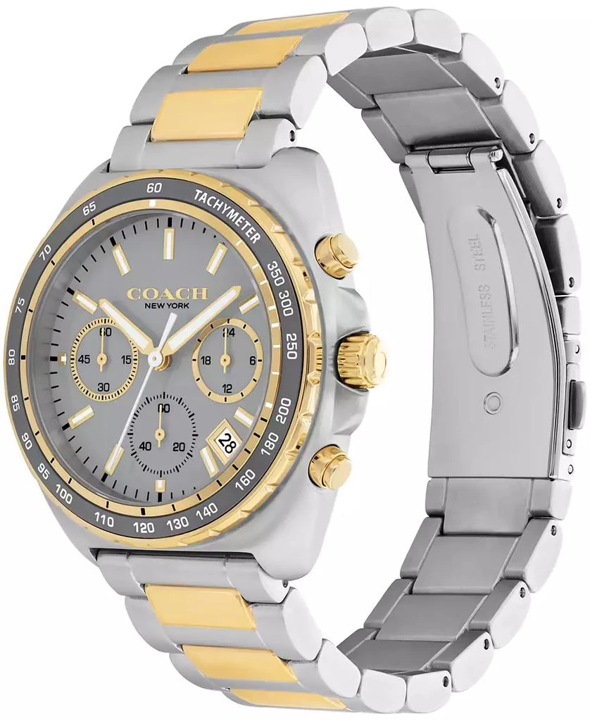 Coach Men's Charter Two-Tone Stainless-Steel Bracelet Watch, 39mm 2