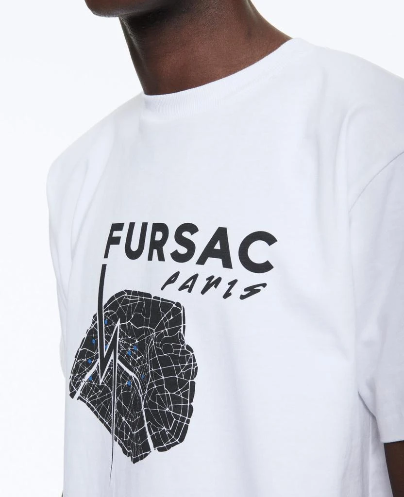 预计3周后发货 Fursac T-Shirt Paris En Jersey De Coton Biologique - Blanc - Homme 3