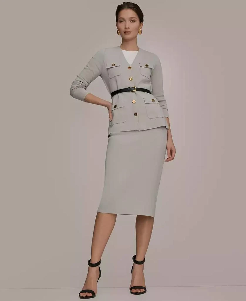 Donna Karan Women
s 5-Button Belted Blazer 6