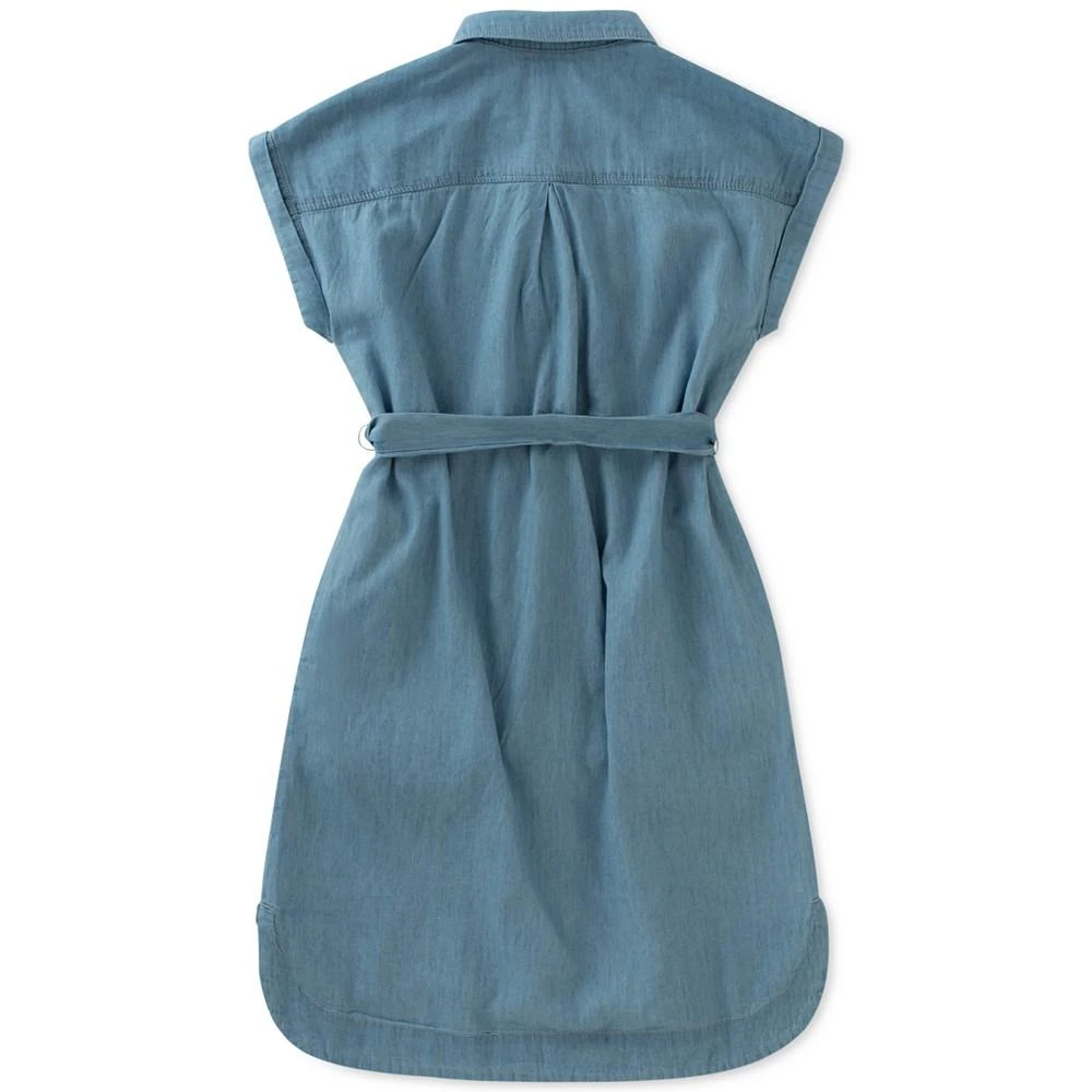 Calvin Klein Big Girls Chambray Shirtdress 3