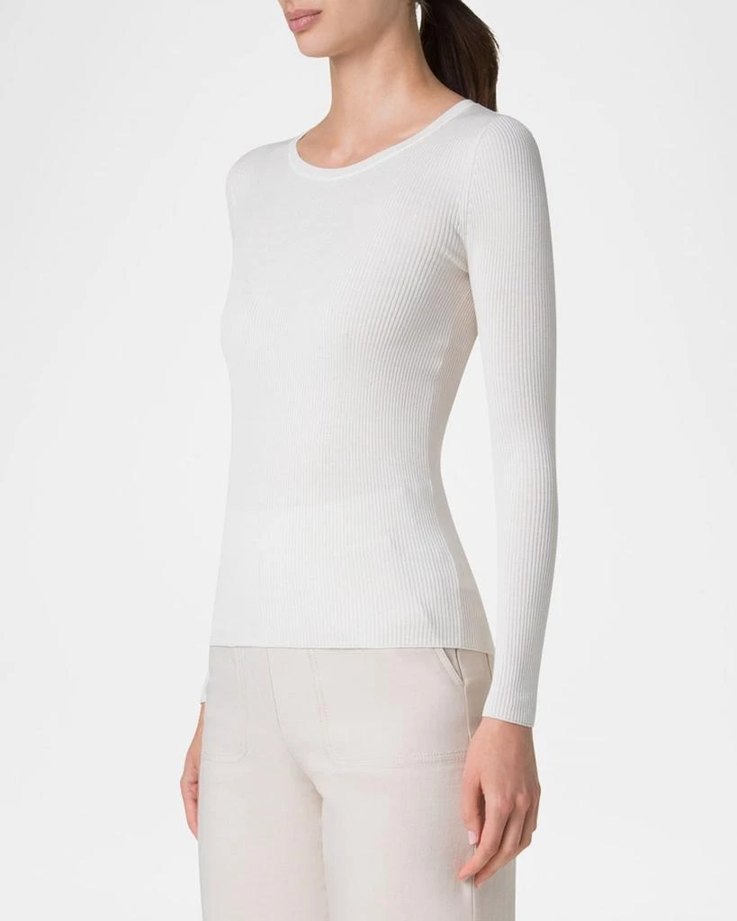 Akris Fitted Rib-Knit Sweater 6