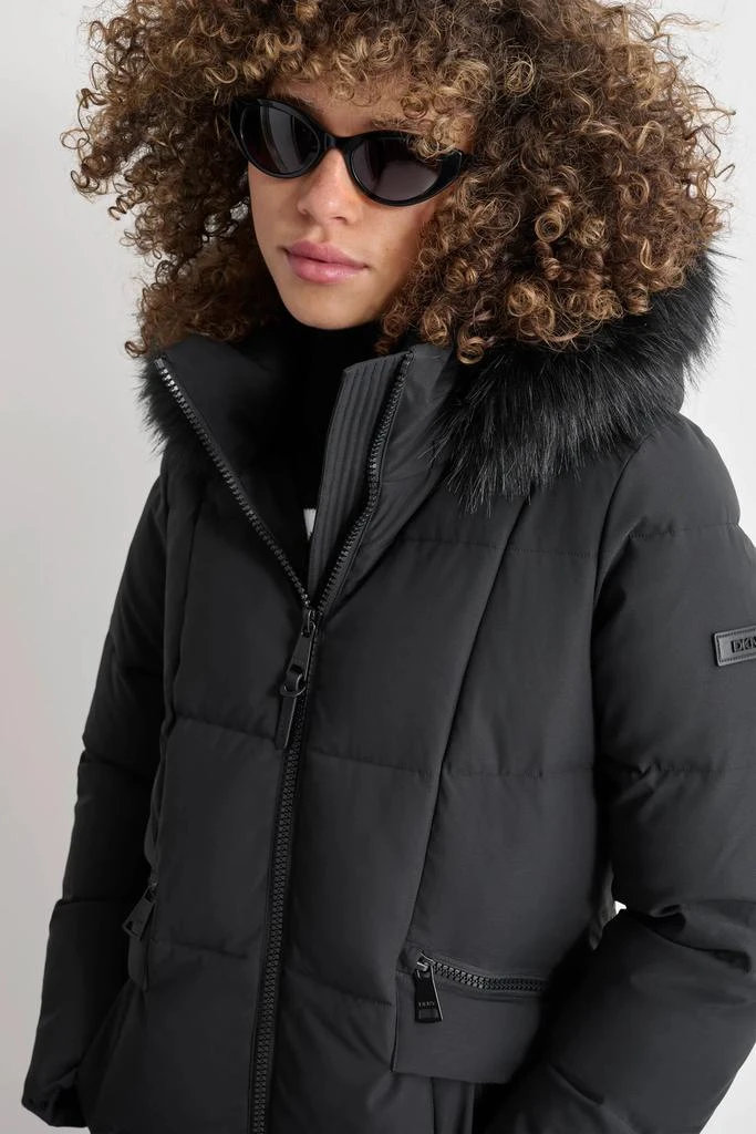 DKNY Long Puffer With Double Pockets 4