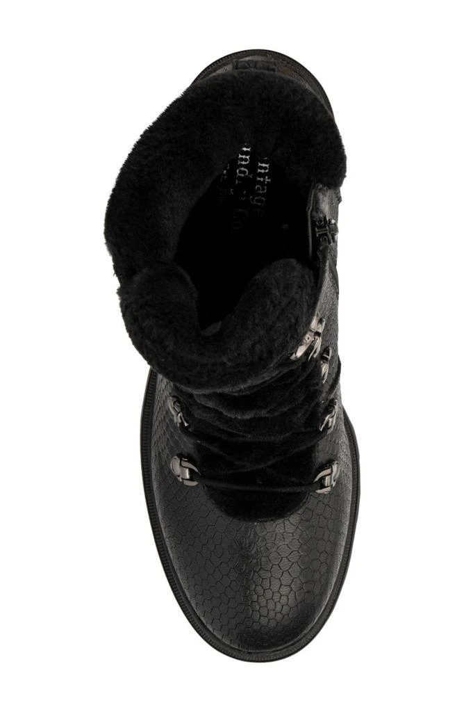 Vintage Foundry Regina Faux Fur Trimmed Snake Embossed Boot 4