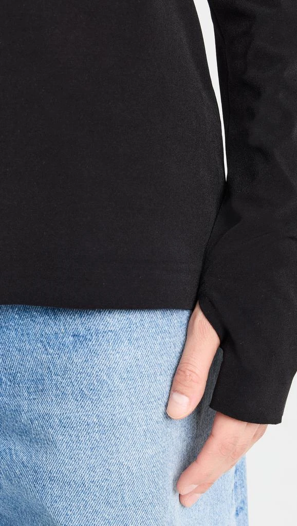 Norma Kamali Long Sleeve Off Shoulder Top 5