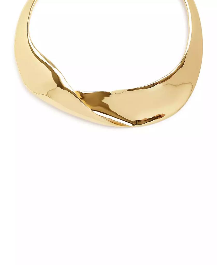 Robert Lee Morris Gold Sculpted Statement Collar Necklace