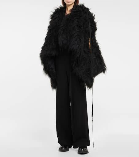 ANN DEMEULEMEESTER Norine faux fur minidress 2