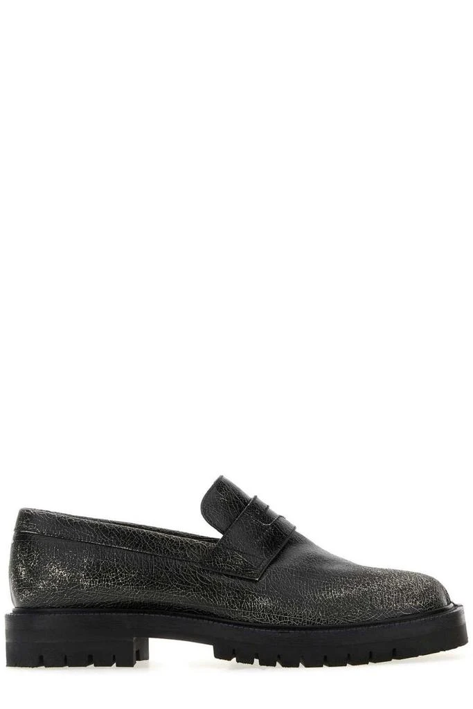 MAISON MARGIELA Maison Margiela Taby County Crackled Slip-On Loafers from Cettire