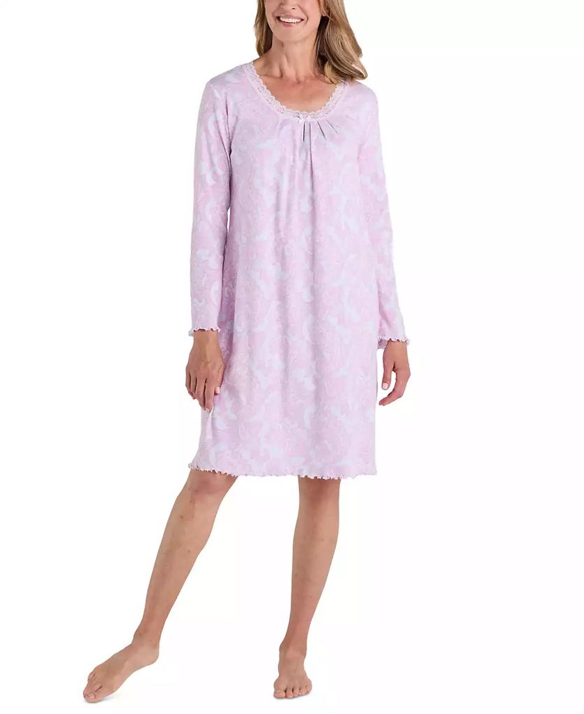 Miss Elaine Missi Elaine Women's Soft Paisley-Print Nightgown