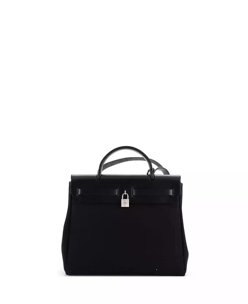 Pre-Owned HERMÉS PM Herbag Toile and Leather 3