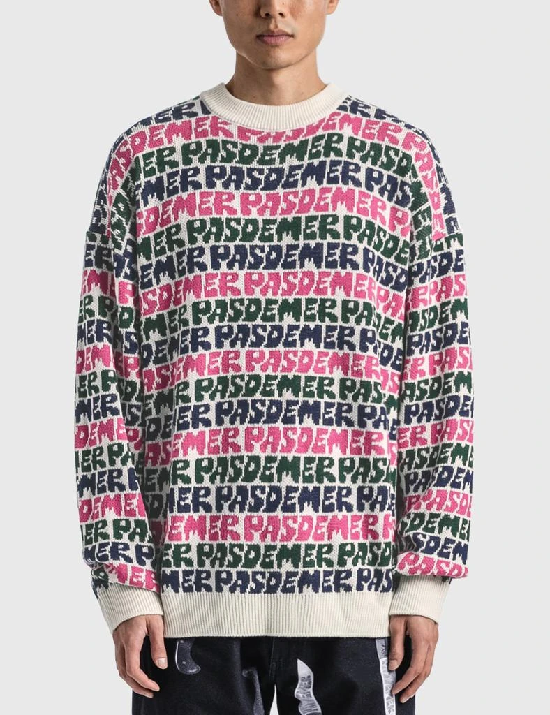 Pas de Mer Graffiti Knit Sweater 3