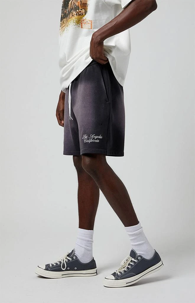 PacSun Black Potassium Fleece Volley Sweat Shorts 4