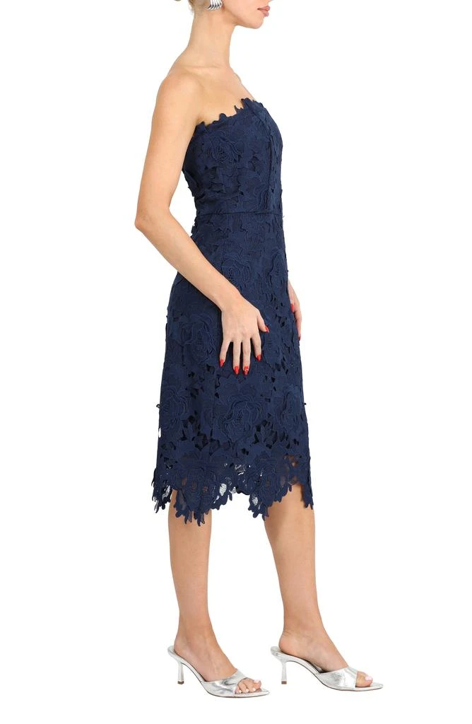 Adelyn Rae Jade Strapless Woven Lace Dress 3