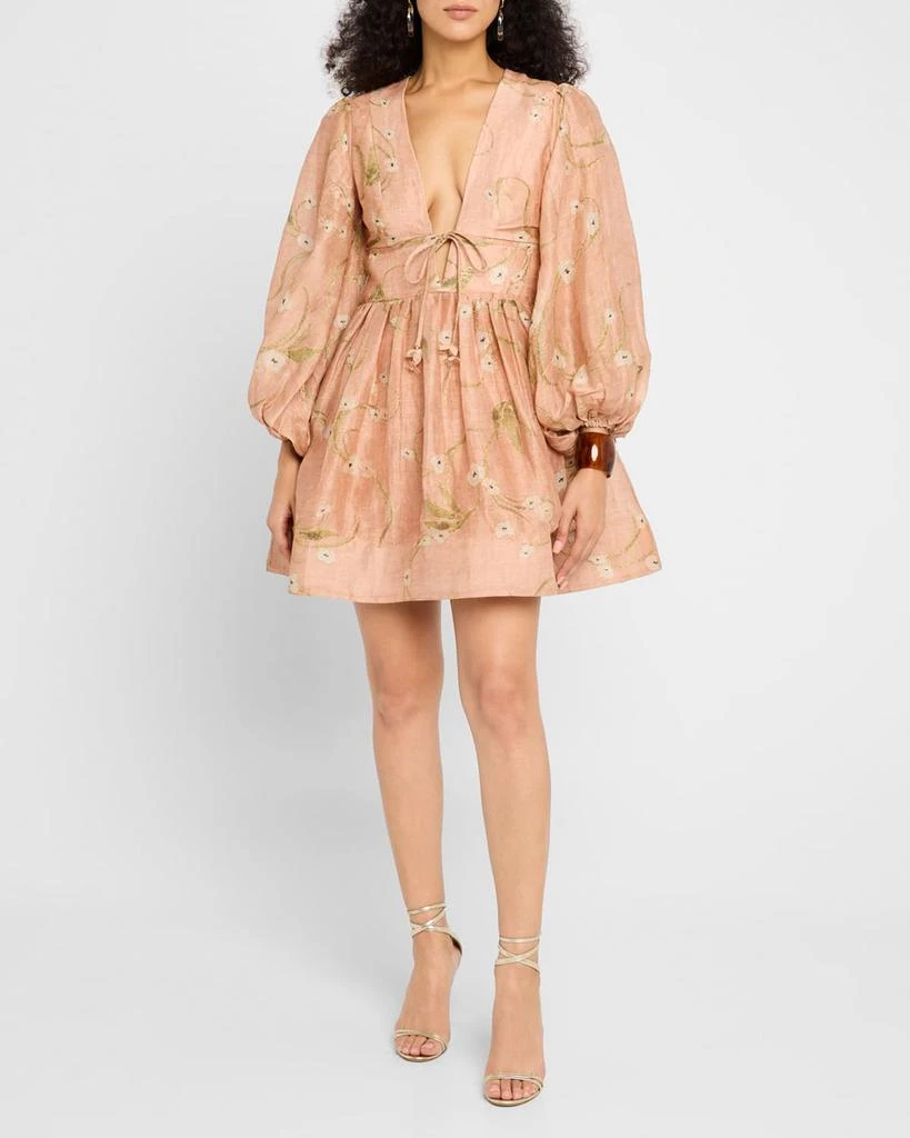 Zimmermann Illuminate Drawn Mini Dress 2