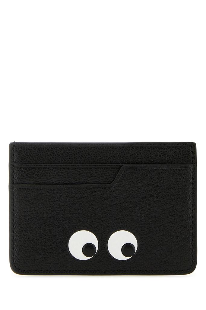 Anya Hindmarch Black leather card holder