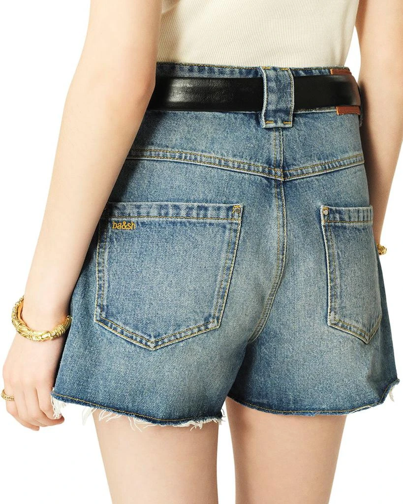 ba&sh David Denim Shorts in Light Used Blue 3