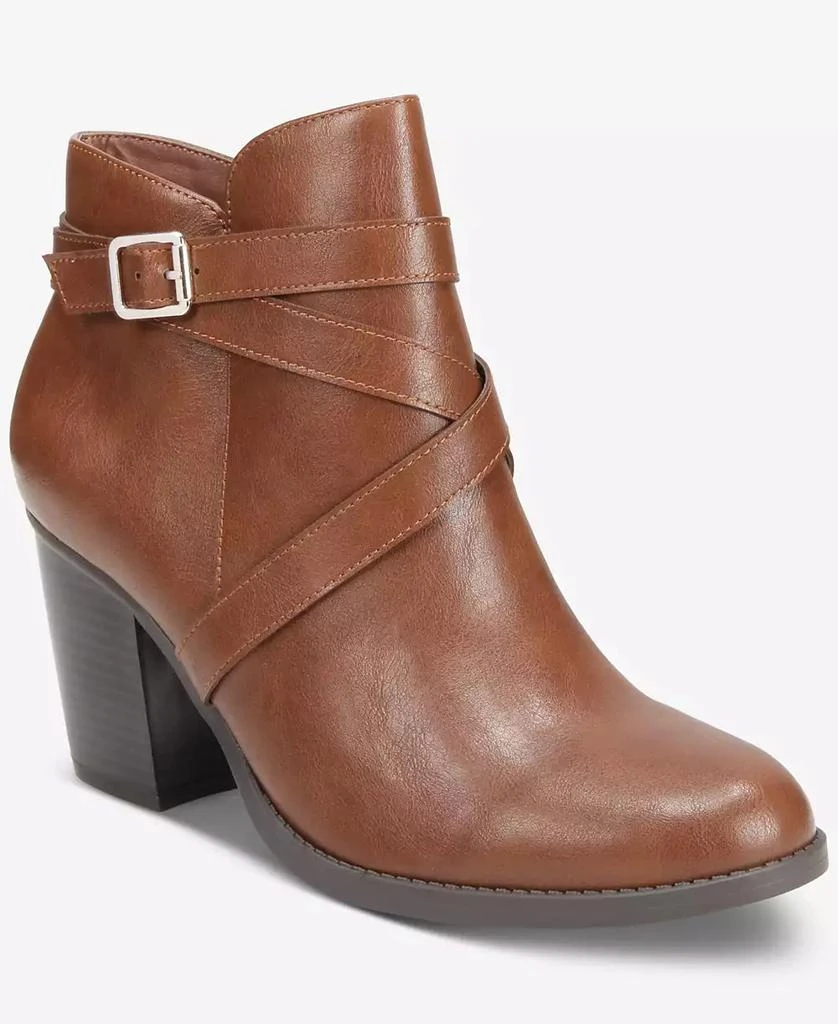 Style & Co Women's Zetaa Strappy Belt-Heel Booties, Created for Macy's 12