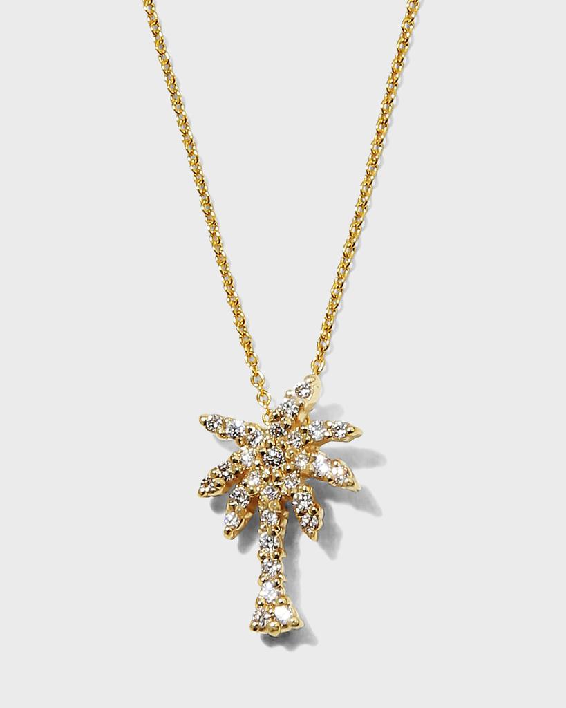 Roberto Coin 18k Gold Diamond Palm Tree Pendant Necklace