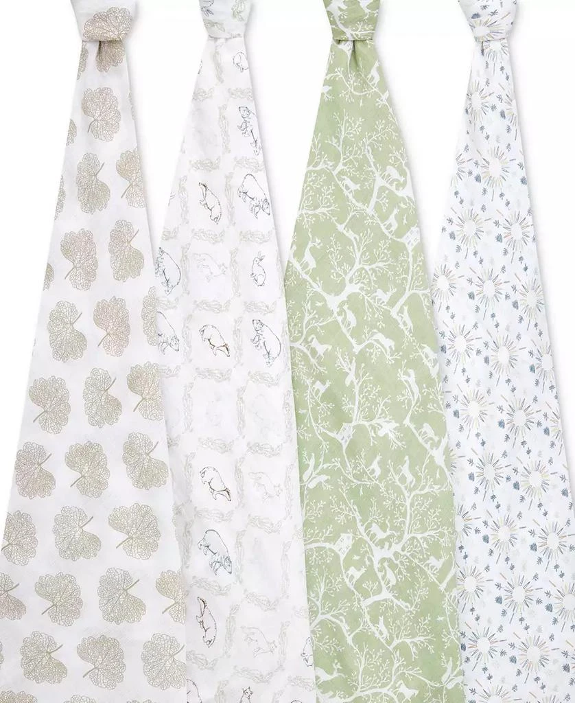 aden + anais Baby Boys or Baby Girls Muslin Swaddles, Pack of 4 2
