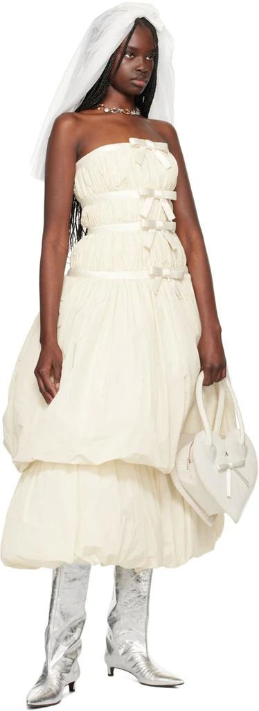 Ashley Williams SSENSE Exclusive White Heart Bag 4
