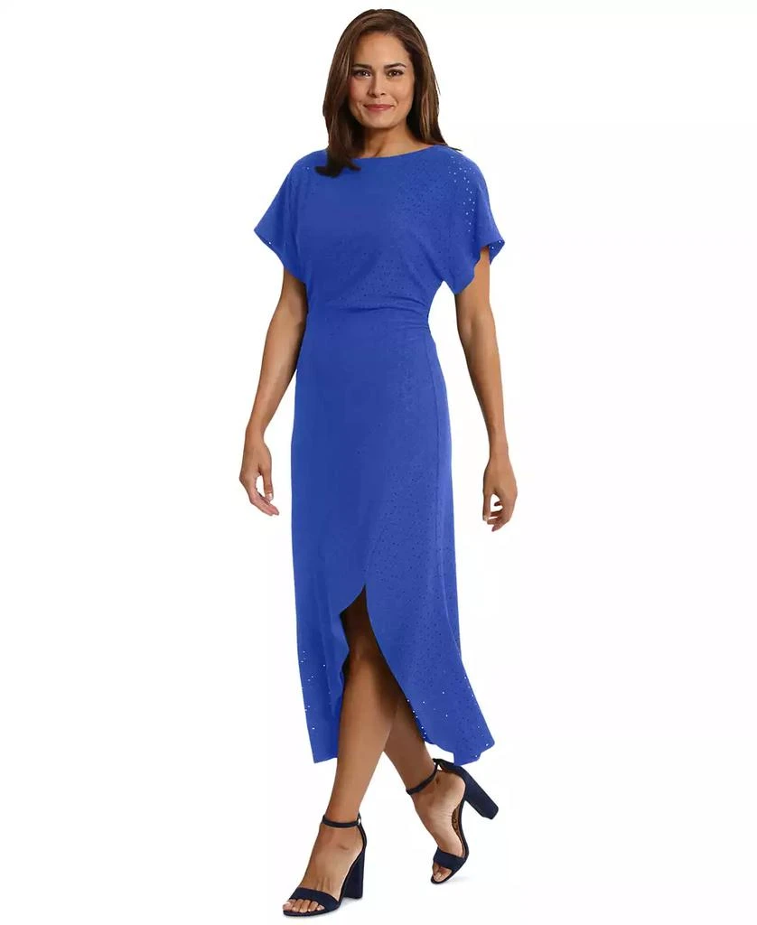 Flutter Sleeves Boat-Neck Tea-Length Special Occasion Dress Regency