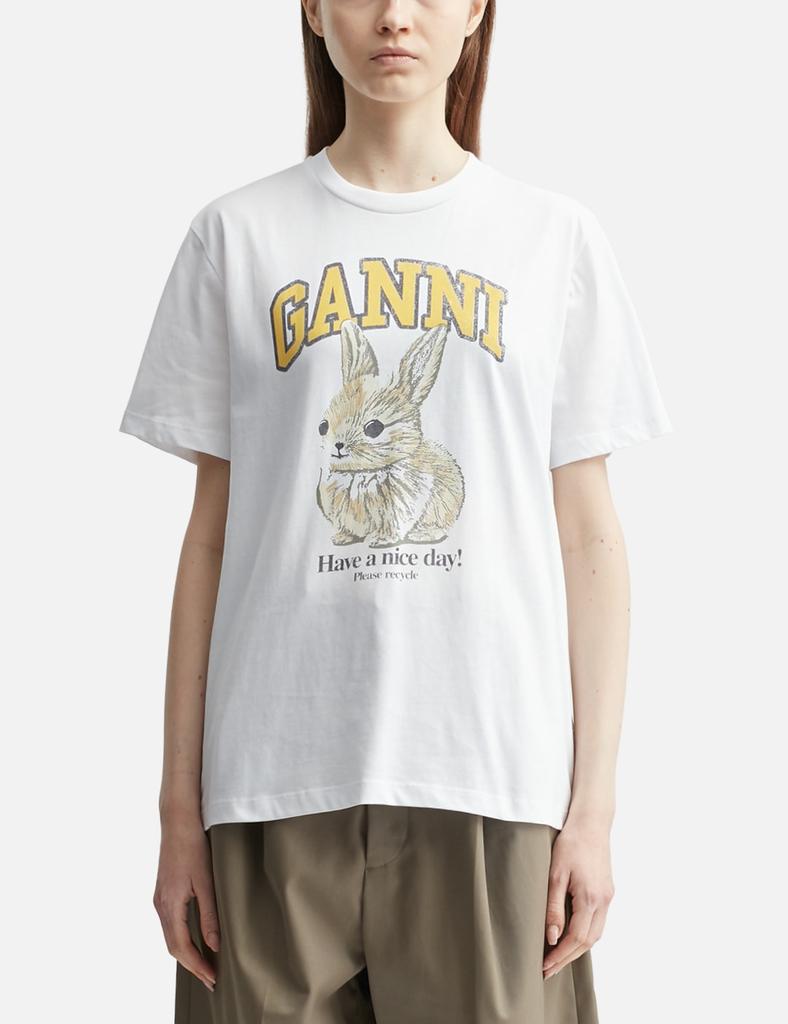 Ganni Basic Jersey Baby Bun Relaxed T-shirt
