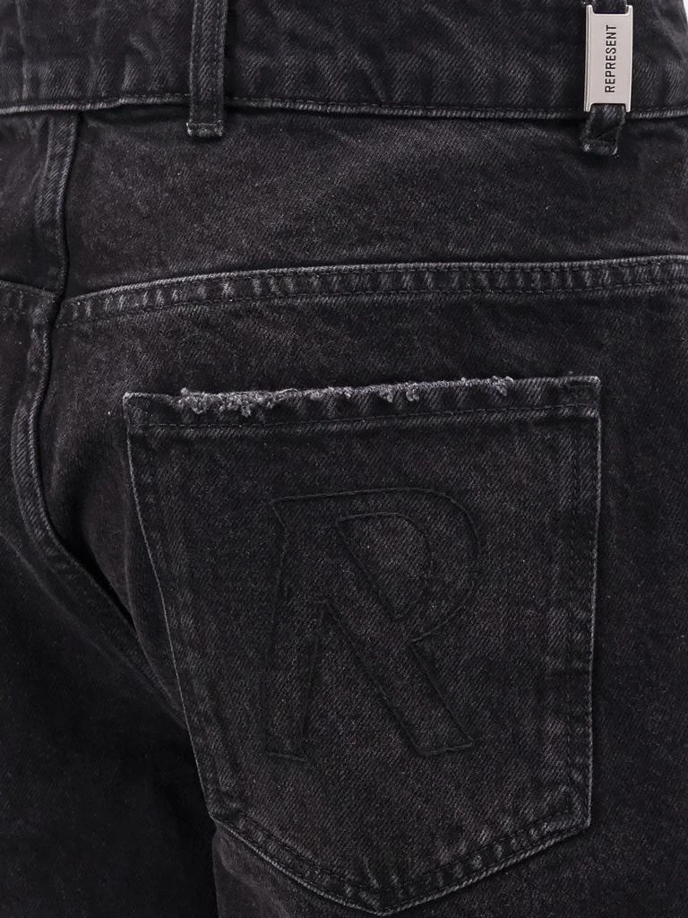 Represent Tailored stone-washed denim bermuda shorts 3