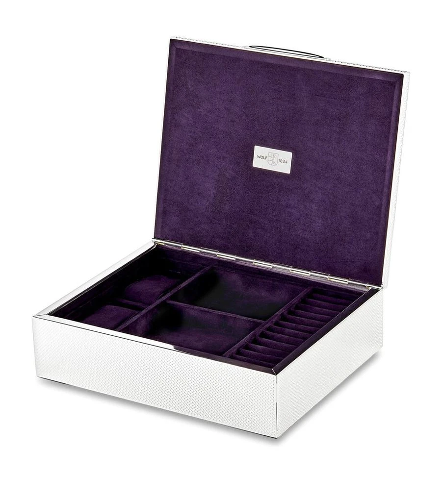 Wolf Silver-Plated Jewellery Box 6