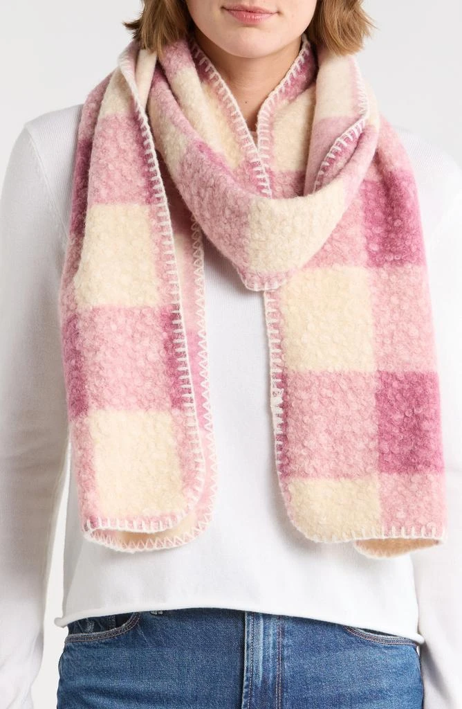 Melrose and Market Whipstitch Plaid Scarf